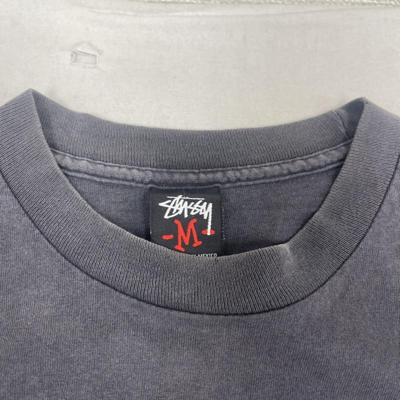 ステューシー STUSSY Tシャツ 半袖 90s 00s メキシコ製 黒タグ ヴィンテージ プリント Tシャツ M 黒 / ブラック / black メンズ USED 古着 中古 50164509