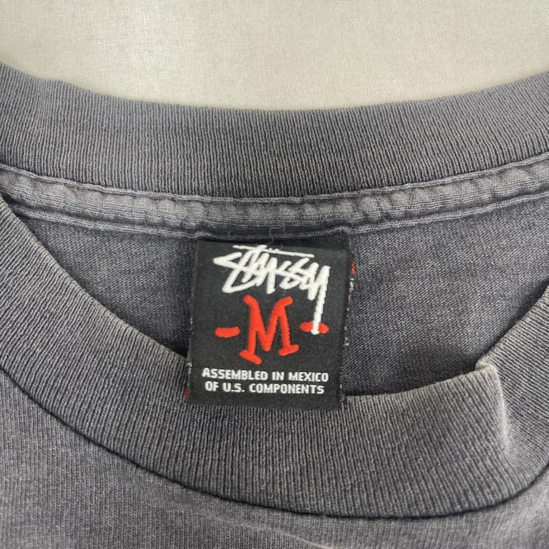 ステューシー STUSSY Tシャツ 半袖 90s 00s メキシコ製 黒タグ ヴィンテージ プリント Tシャツ M 黒 / ブラック / black メンズ USED 古着 中古 50164509