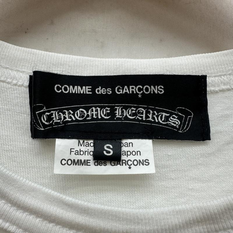 クロムハーツ CHROME HEARTS Tシャツ 半袖 12ss COMME des GARCONS DSM別注 スクロール ラベル プリント Tシャツ ZI-T001 S 白 / ホワイト / white メンズ USED 古着 中古 50164510