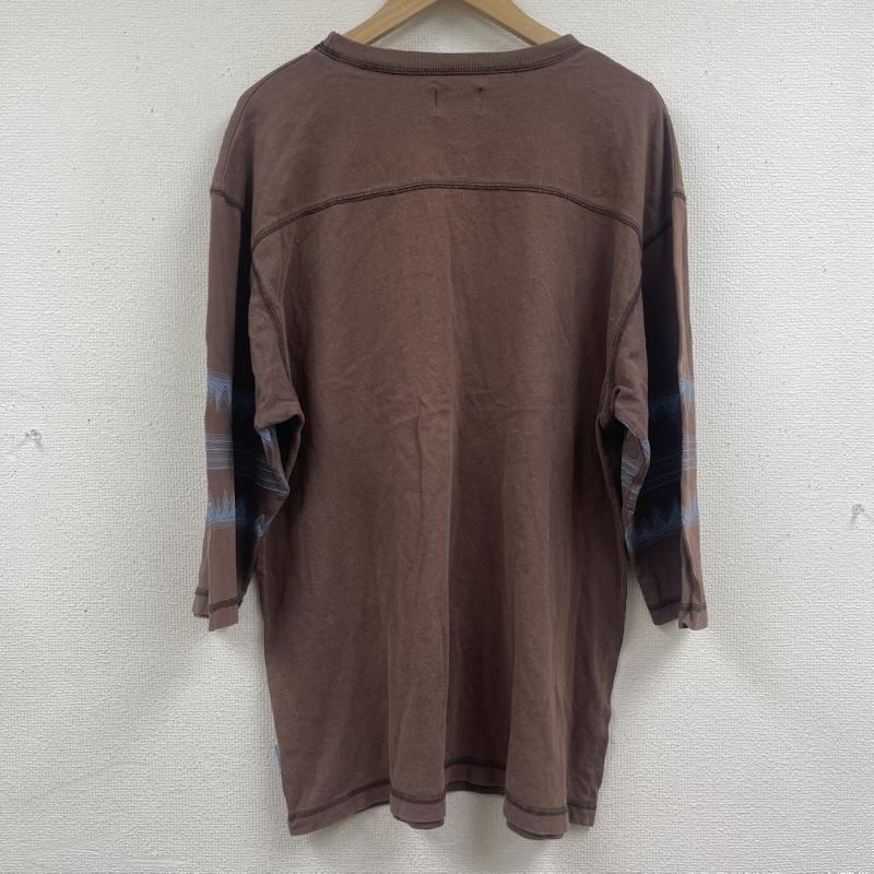 ステューシー STUSSY Tシャツ 七分袖 USA製 90s 00s OLD STUSSY フットボール カットソー Tシャツ L 茶 / ブラウン / brown メンズ USED 古着 中古 50164512