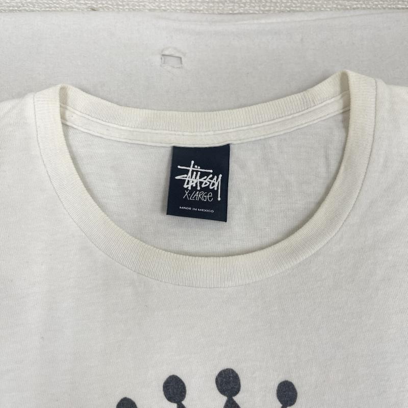 ステューシー STUSSY Tシャツ 半袖 J.Dilla WT コラボ ワールドツアー プリント Tシャツ カットソー XL 白 / ホワイト / white メンズ USED 古着 中古 50164515