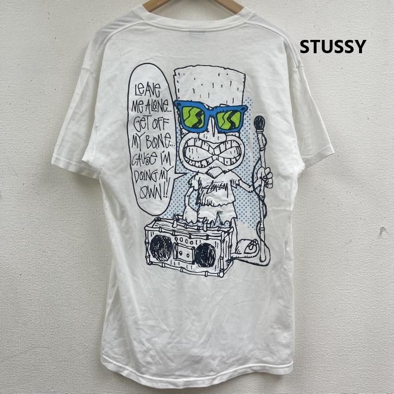 ステューシー STUSSY Tシャツ 半袖 90s 00s OLD STUSSY グラフィック プリント Tシャツ L 白 / ホワイト / white メンズ USED 古着 中古 50164517