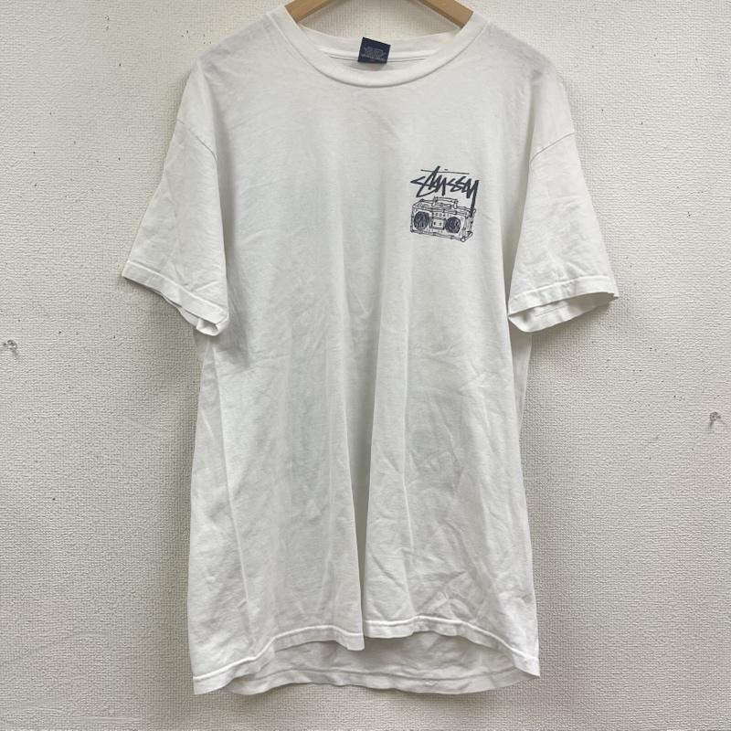 ステューシー STUSSY Tシャツ 半袖 90s 00s OLD STUSSY グラフィック プリント Tシャツ L 白 / ホワイト / white メンズ USED 古着 中古 50164517