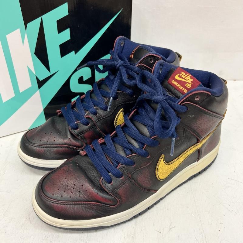 ナイキ NIKE スニーカー スニーカー NBA × NIKE SB DUNK HIGH PRO ダンクハイ BQ6392-001 27.5cm 黒 / ブラック / black メンズ USED 古着 中古 50164518