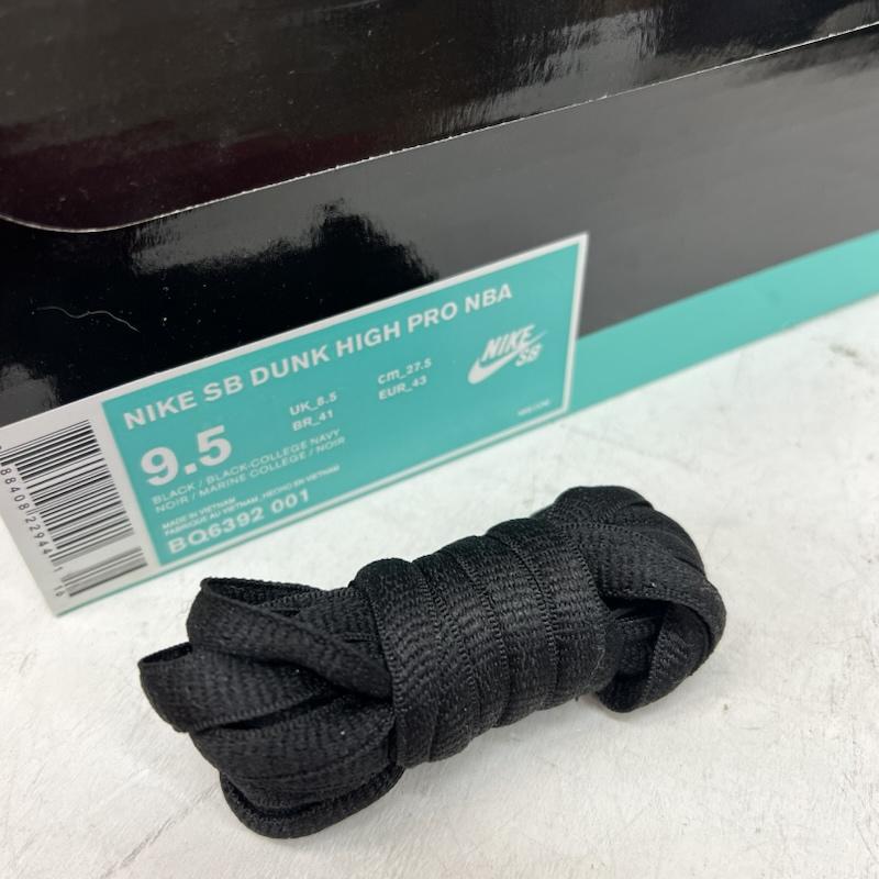 ナイキ NIKE スニーカー スニーカー NBA × NIKE SB DUNK HIGH PRO ダンクハイ BQ6392-001 27.5cm 黒 / ブラック / black メンズ USED 古着 中古 50164518