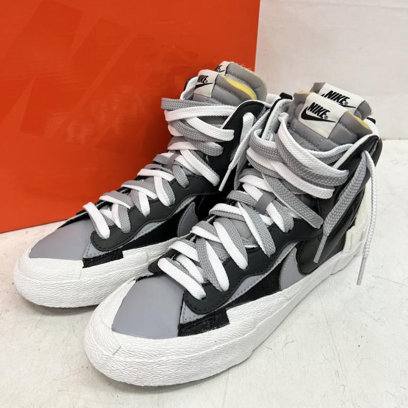 ナイキ NIKE スニーカー スニーカー SACAI × BLAZER MID サカイ ブレーザー BV0072-002 27.5cm 黒 / ブラック / black X 灰 / グレー / gray メンズ USED 古着 中古 50164520