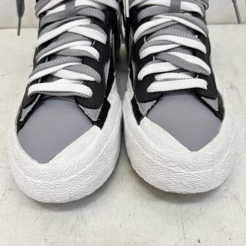 ナイキ NIKE スニーカー スニーカー SACAI × BLAZER MID サカイ ブレーザー BV0072-002 27.5cm 黒 / ブラック / black X 灰 / グレー / gray メンズ USED 古着 中古 50164520
