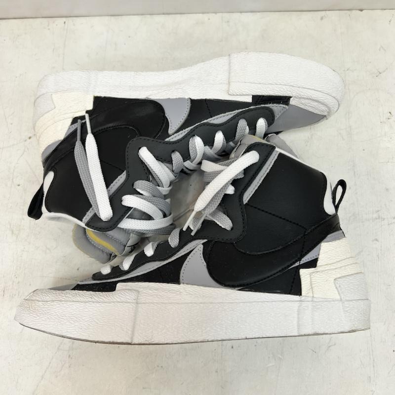 ナイキ NIKE スニーカー スニーカー SACAI × BLAZER MID サカイ ブレーザー BV0072-002 27.5cm 黒 / ブラック / black X 灰 / グレー / gray メンズ USED 古着 中古 50164520