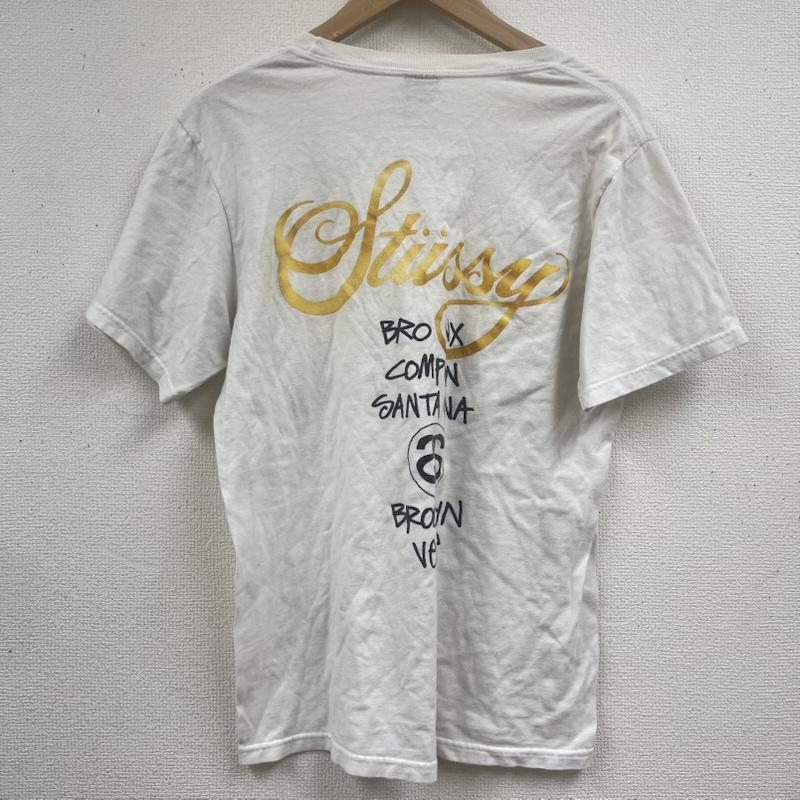ステューシー STUSSY Tシャツ 半袖 00s World Tour ゴールドカラー ロゴ グラフィック プリント Tシャツ S 白 / ホワイト / white メンズ USED 古着 中古 50164522