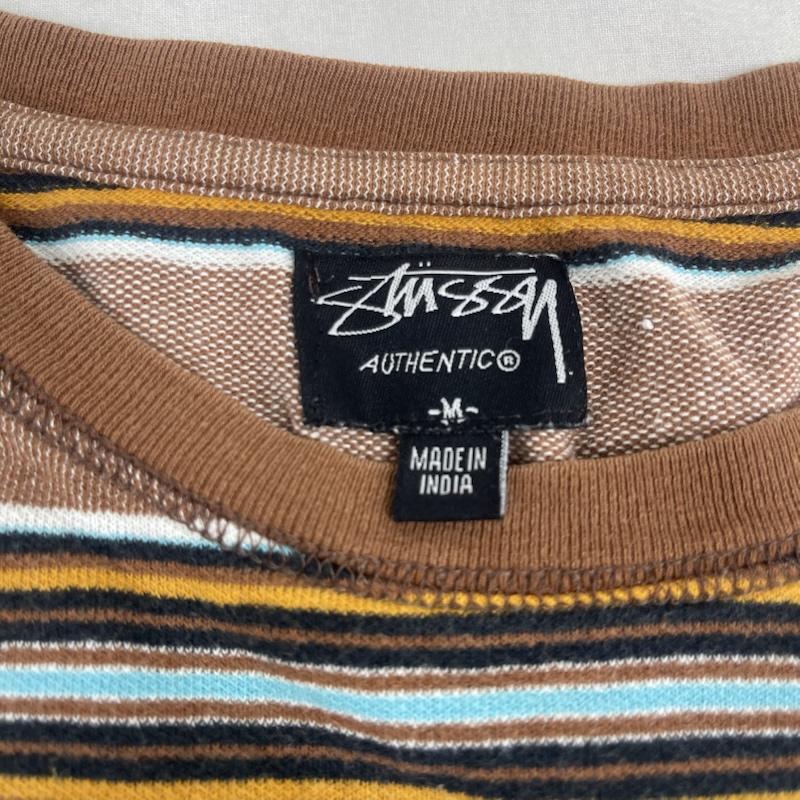 ステューシー STUSSY Tシャツ 半袖 90s 00s OLD STUSSY マルチボーダー柄 Tシャツ カットソー M マルチカラー / マルチカラー / multicolor メンズ USED 古着 中古 50164523