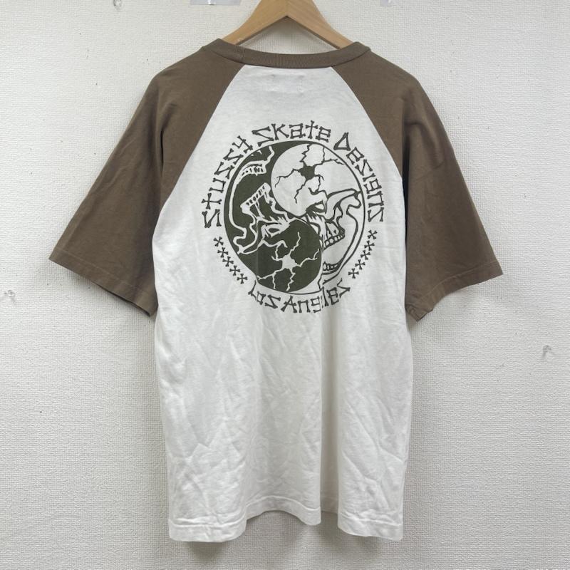 ステューシー STUSSY Tシャツ 半袖 00s OLD STUSSY 陰陽スカル YIN AND YANG SKULL Tシャツ L 茶 / ブラウン / brown メンズ USED 古着 中古 50164525