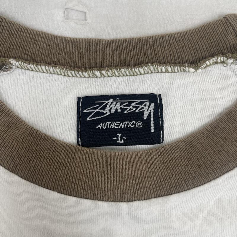 ステューシー STUSSY Tシャツ 半袖 00s OLD STUSSY 陰陽スカル YIN AND YANG SKULL Tシャツ L 茶 / ブラウン / brown メンズ USED 古着 中古 50164525