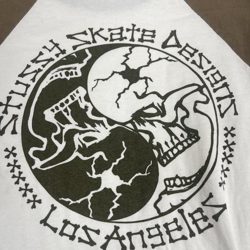 ステューシー STUSSY Tシャツ 半袖 00s OLD STUSSY 陰陽スカル YIN AND YANG SKULL Tシャツ L 茶 / ブラウン / brown メンズ USED 古着 中古 50164525