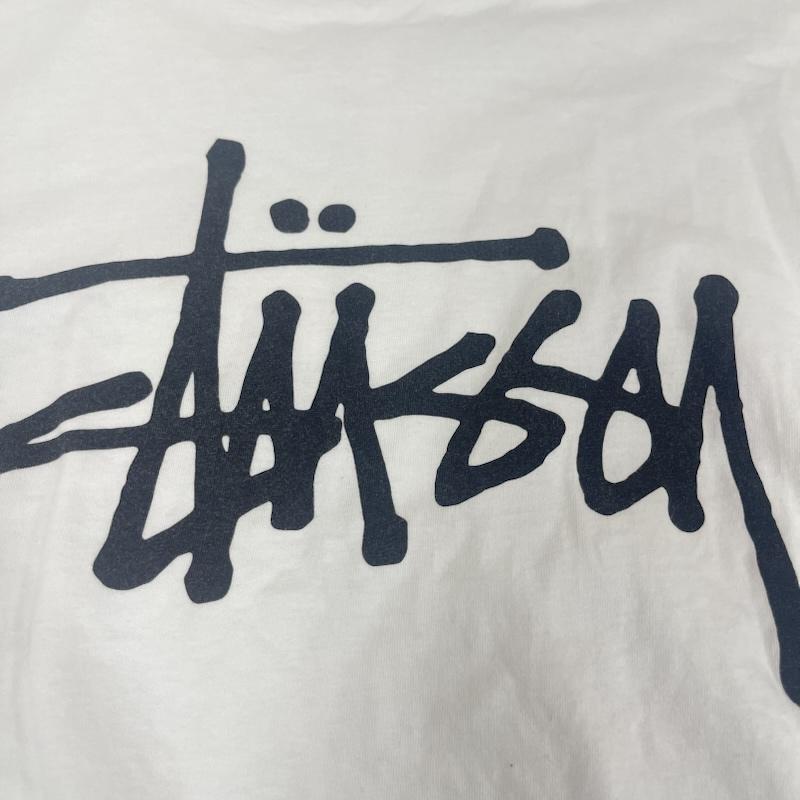 ステューシー STUSSY Tシャツ 半袖 00s Basic Stussy バック プリント ロゴ Tシャツ カットソー L 白 / ホワイト / white メンズ USED 古着 中古 50164528