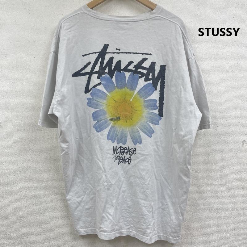 ステューシー STUSSY Tシャツ 半袖 ITP FLOWER TEE グラフィック プリント Tシャツ カットソー XL 白 / ホワイト / white メンズ USED 古着 中古 50164530