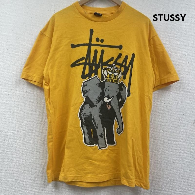 ステューシー STUSSY Tシャツ 半袖 00s マキシマムタグ Elephant King S/S Tee Tシャツ L 黄 / イエロー / yellow メンズ USED 古着 中古 50164531