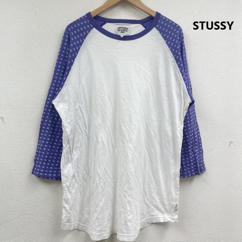 ステューシー STUSSY Tシャツ 七分袖 90s 白タグ OLD STUSSY ラグランスリーブ Tシャツ L 白 / ホワイト / white メンズ USED 古着 中古 50164532