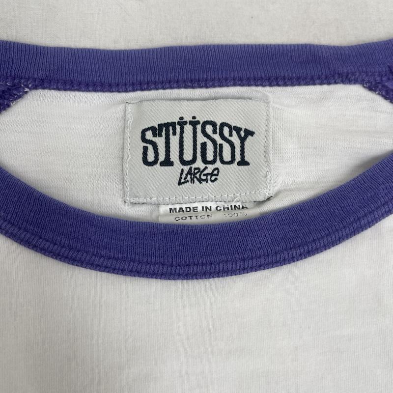ステューシー STUSSY Tシャツ 七分袖 90s 白タグ OLD STUSSY ラグランスリーブ Tシャツ L 白 / ホワイト / white メンズ USED 古着 中古 50164532