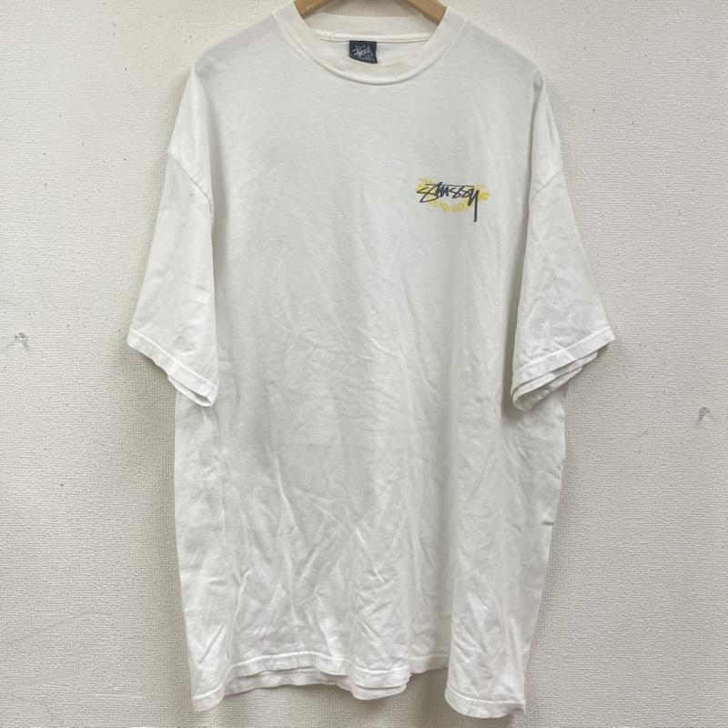 ステューシー STUSSY Tシャツ 半袖 00s OLD STUSSY CROWN SKULL プリント Tシャツ XL 白 / ホワイト / white メンズ USED 古着 中古 50164533