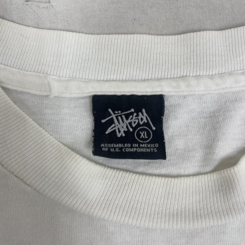 ステューシー STUSSY Tシャツ 半袖 00s OLD STUSSY CROWN SKULL プリント Tシャツ XL 白 / ホワイト / white メンズ USED 古着 中古 50164533