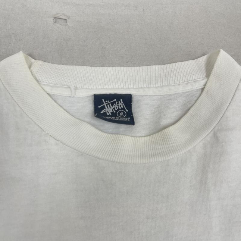 ステューシー STUSSY Tシャツ 半袖 00s OLD STUSSY CROWN SKULL プリント Tシャツ XL 白 / ホワイト / white メンズ USED 古着 中古 50164533