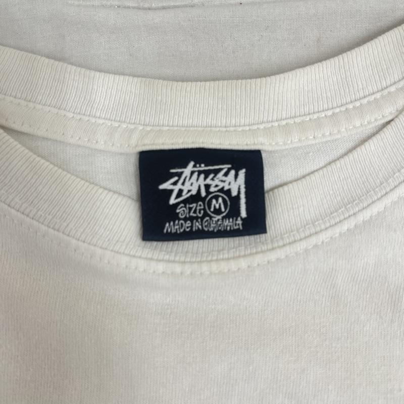 ステューシー STUSSY Tシャツ 半袖 00s WITHERED FLOWER TEE ストックロゴ プリント Tシャツ M 白 / ホワイト / white メンズ USED 古着 中古 50164535