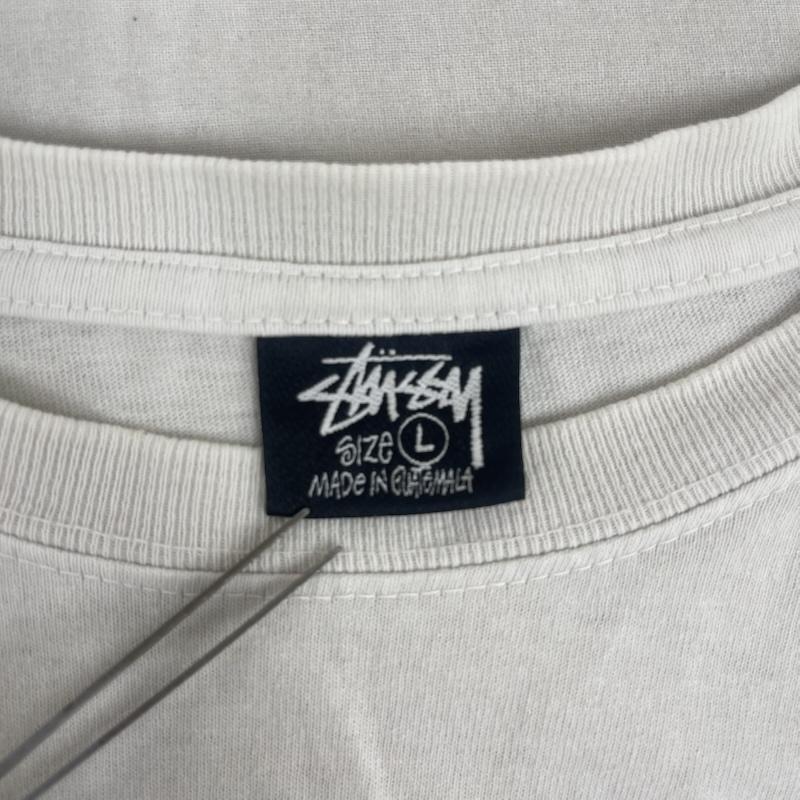 ステューシー STUSSY Tシャツ 半袖 00s Herby s Dyed Tee バック グラフィック プリント Tシャツ L 白 / ホワイト / white メンズ USED 古着 中古 50164536