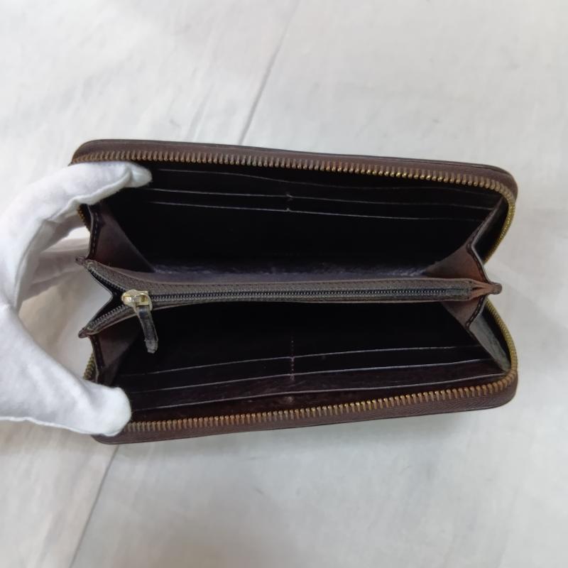 フェンディ FENDI 財布 長財布 ズッカ柄 ラウンドファスナー 長財布 FF レザー キャンバス 2513 8m0024 ca7 099 - ロゴ、文字 茶 / ブラウン / brown レディース USED 古着 中古 50164537