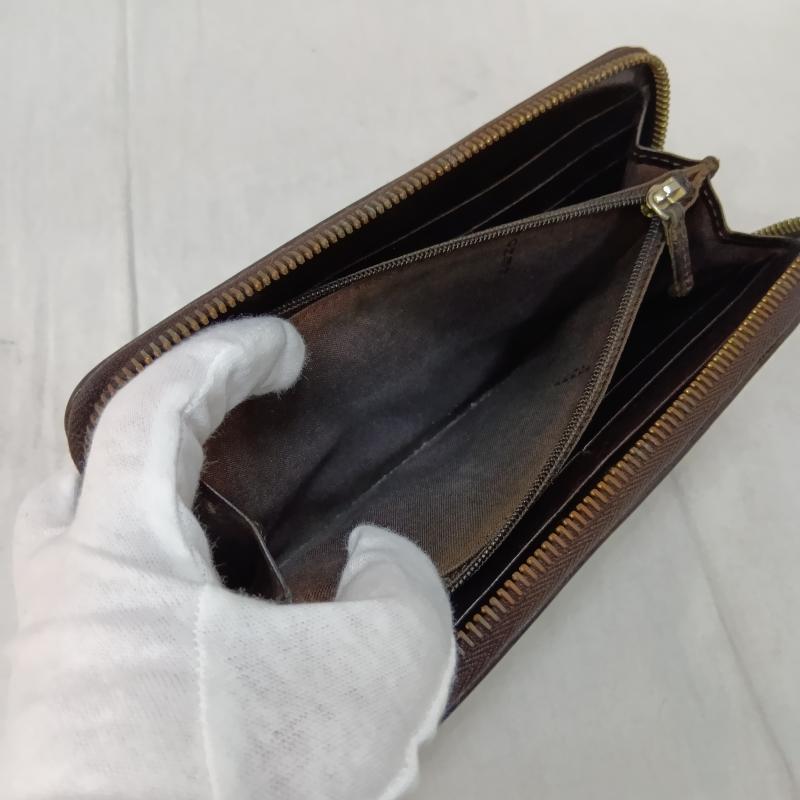 フェンディ FENDI 財布 長財布 ズッカ柄 ラウンドファスナー 長財布 FF レザー キャンバス 2513 8m0024 ca7 099 - ロゴ、文字 茶 / ブラウン / brown レディース USED 古着 中古 50164537