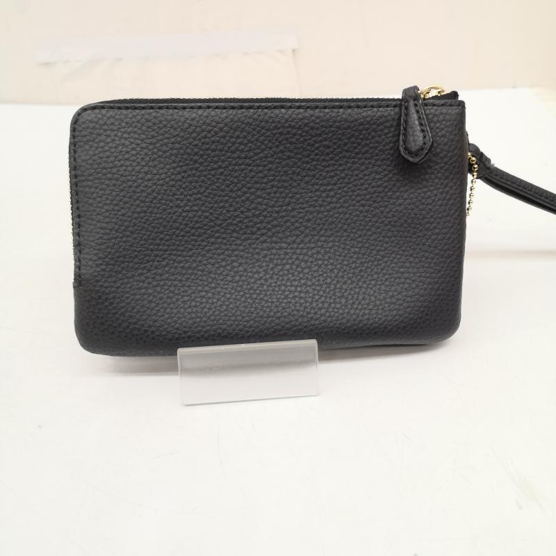 コーチ COACH ポーチ ポーチ クロスグレイン レザー コーナー ジップ リストレット ポーチ - 紺 / ネイビー / navy レディース USED 古着 中古 50164544