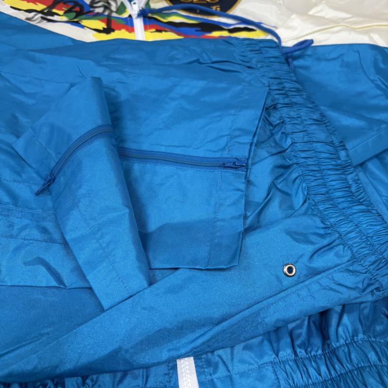 ミズノ MIZUNO トップス トップス SG ジャンパー ボートレース 平石 和男 サイン入り 競艇 上下 セットアップ 10000走 M 白 / ホワイト / white X 青 / ブルー / blue メンズ USED 古着 中古 50164551