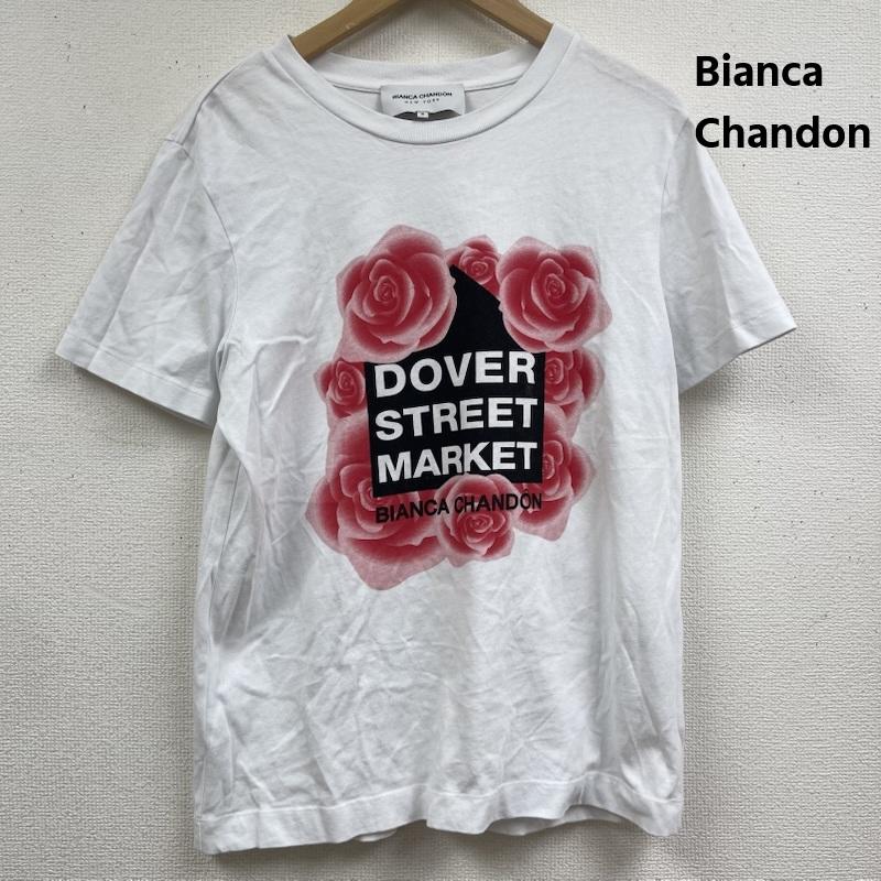 ビアンカシャンドン Bianca Chandon Tシャツ 半袖 DOVER STREET MARKET コラボ ローズ グラフィック プリント Tシャツ S 白 / ホワイト / white メンズ USED 古着 中古 50164554