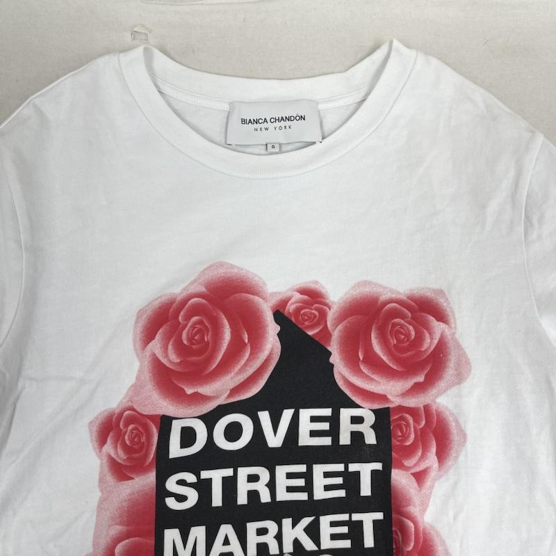 ビアンカシャンドン Bianca Chandon Tシャツ 半袖 DOVER STREET MARKET コラボ ローズ グラフィック プリント Tシャツ S 白 / ホワイト / white メンズ USED 古着 中古 50164554