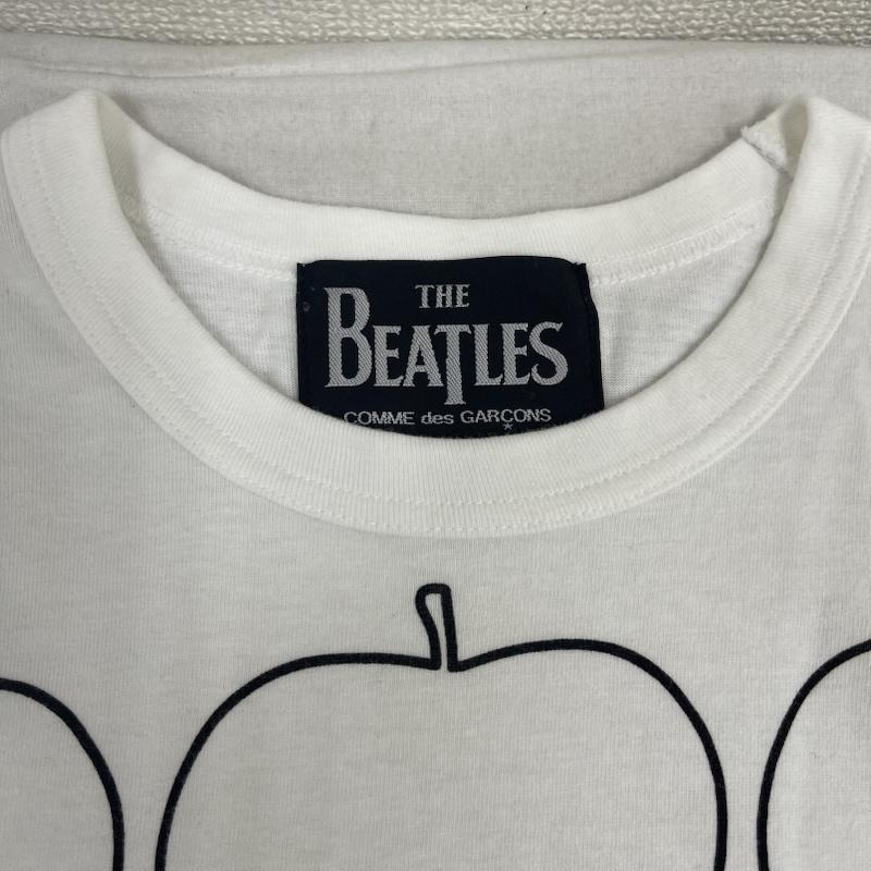 コムデギャルソン COMME des GARCONS Tシャツ 半袖 THE BEATLES コラボ 日本製 アップル コア プリント Tシャツ ve-t0003 M 白 / ホワイト / white メンズ USED 古着 中古 50164557