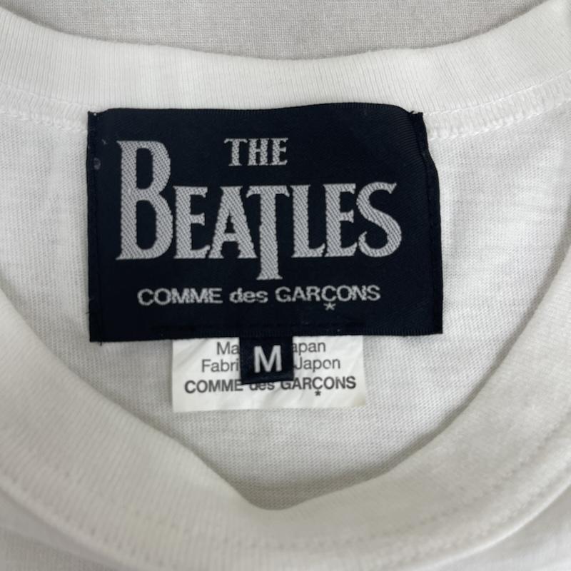 コムデギャルソン COMME des GARCONS Tシャツ 半袖 THE BEATLES コラボ 日本製 アップル コア プリント Tシャツ ve-t0003 M 白 / ホワイト / white メンズ USED 古着 中古 50164557