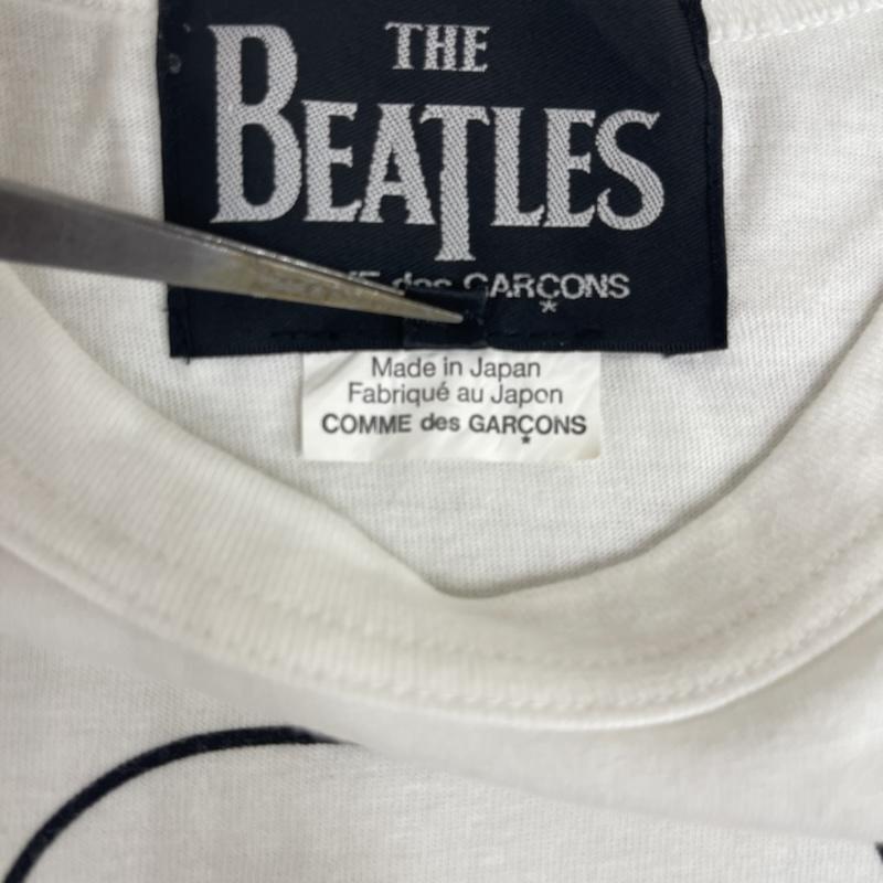 コムデギャルソン COMME des GARCONS Tシャツ 半袖 THE BEATLES コラボ 日本製 アップル コア プリント Tシャツ ve-t0003 M 白 / ホワイト / white メンズ USED 古着 中古 50164557