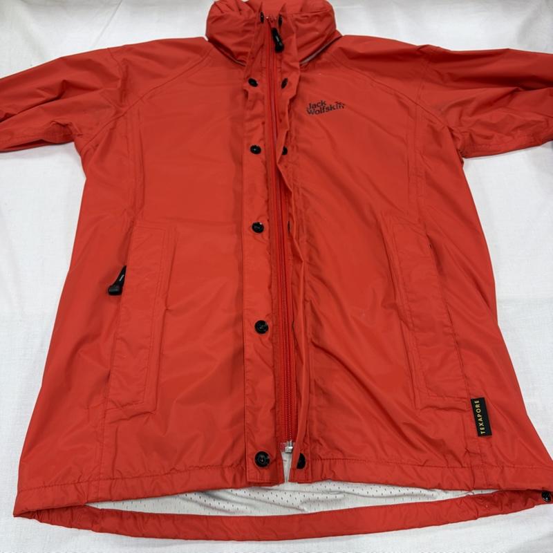 古着 USED ジャケット、上着 ジャンパー、ブルゾン Jack Wolfskin ジャックウルフスキン TEXAPORE テキサポール マウンテンパーカー ナイロンジャケット S ワンポイント X ロゴ、文字 X プリント 赤 / レッド / red X 黒 / ブラック / black レディース USED 古着 中古 50164558