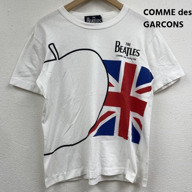 コムデギャルソン COMME des GARCONS Tシャツ 半袖 THE BEATLES コラボ ユニオンジャック プリント Tシャツ M 白 / ホワイト / white メンズ USED 古着 中古 50164559