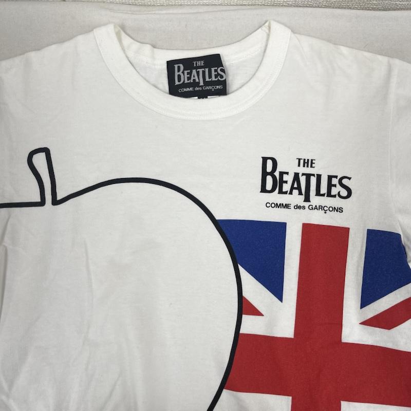 コムデギャルソン COMME des GARCONS Tシャツ 半袖 THE BEATLES コラボ ユニオンジャック プリント Tシャツ M 白 / ホワイト / white メンズ USED 古着 中古 50164559