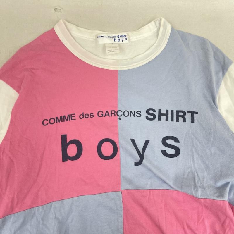 コムデギャルソンシャツボーイ COMME des GARCONS SHIRT BOY Tシャツ 長袖 19ss フランス製 Color Block Long Sleeve T-Shirt デザイン ロンT s27930 S マルチカラー / マルチカラー / multicolor メンズ USED 古着 中古 50164562