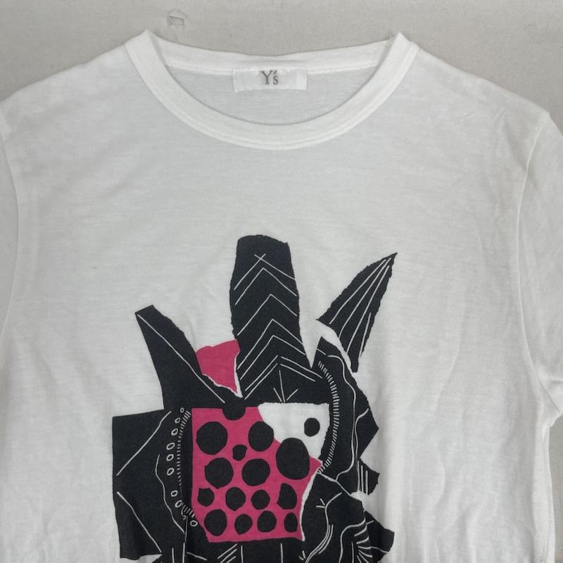 ワイズ Y s Tシャツ 半袖 SHOHEI TAKASAKI コラボ アーティスト グラフィック プリント Tシャツ 3 白 / ホワイト / white メンズ USED 古着 中古 50164564