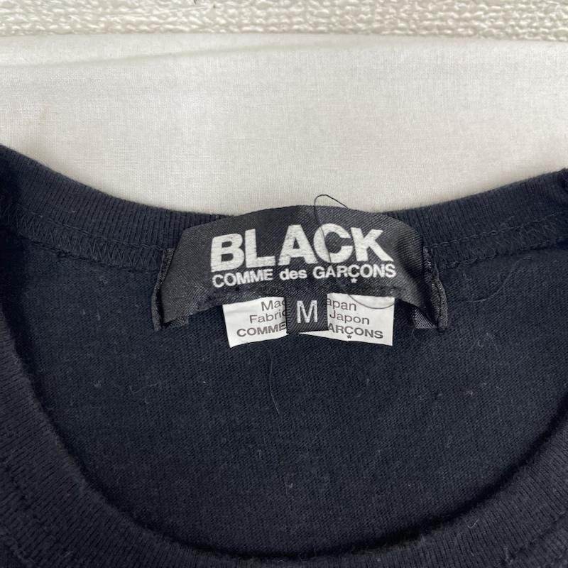 ブラックコムデギャルソン BLACK COMME des GARCONS Tシャツ 半袖 16ss Filip Pagowskiv フィリップ・パゴウスキー コラボ プリント Tシャツ M 黒 / ブラック / black メンズ USED 古着 中古 50164565