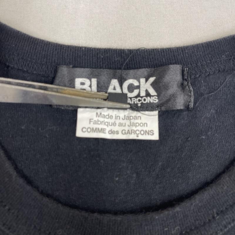 ブラックコムデギャルソン BLACK COMME des GARCONS Tシャツ 半袖 16ss Filip Pagowskiv フィリップ・パゴウスキー コラボ プリント Tシャツ M 黒 / ブラック / black メンズ USED 古着 中古 50164565