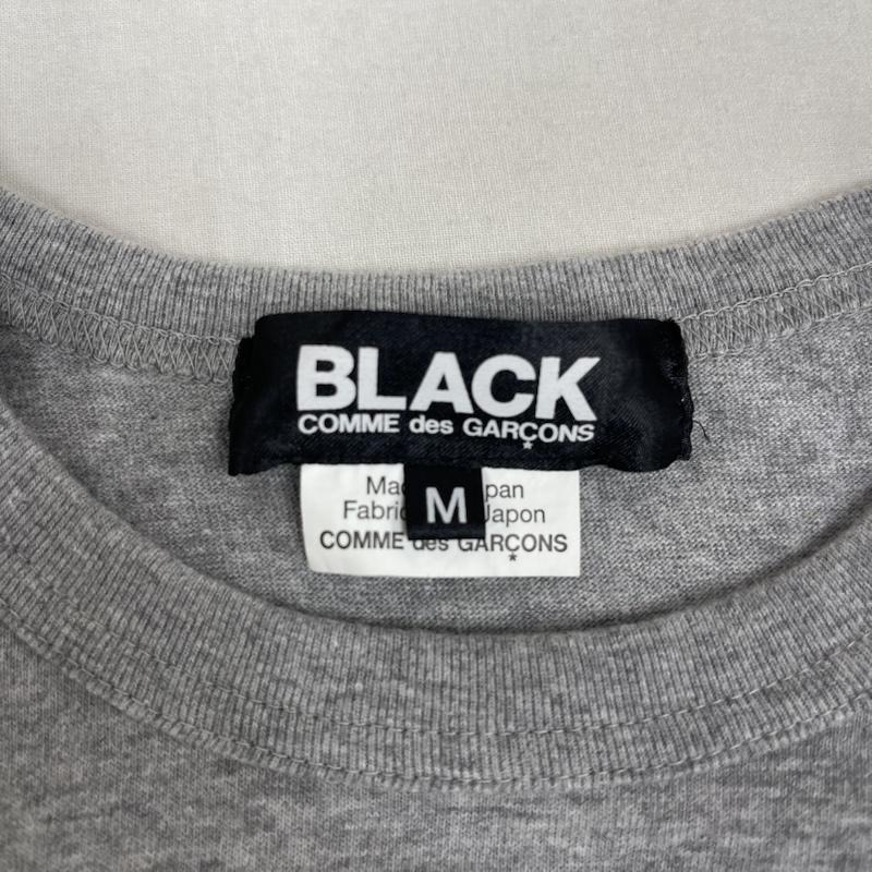 ブラックコムデギャルソン BLACK COMME des GARCONS Tシャツ 半袖 日本製 パンク グラフィック プリント Tシャツ 1Q-T004 M 灰 / グレー / gray メンズ USED 古着 中古 50164567