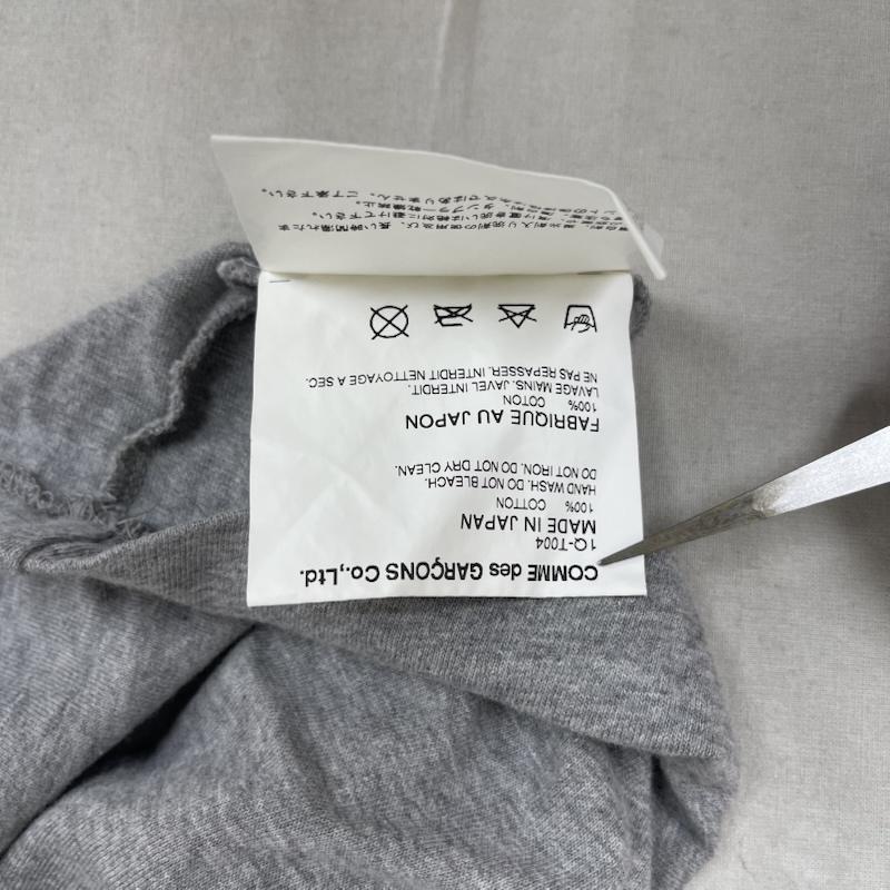 ブラックコムデギャルソン BLACK COMME des GARCONS Tシャツ 半袖 日本製 パンク グラフィック プリント Tシャツ 1Q-T004 M 灰 / グレー / gray メンズ USED 古着 中古 50164567