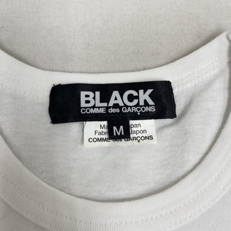 ブラックコムデギャルソン BLACK COMME des GARCONS Tシャツ 半袖 21ss 日本製 Filip Pagowski レオパード プリント Tシャツ カットソー M 白 / ホワイト / white メンズ USED 古着 中古 50164569