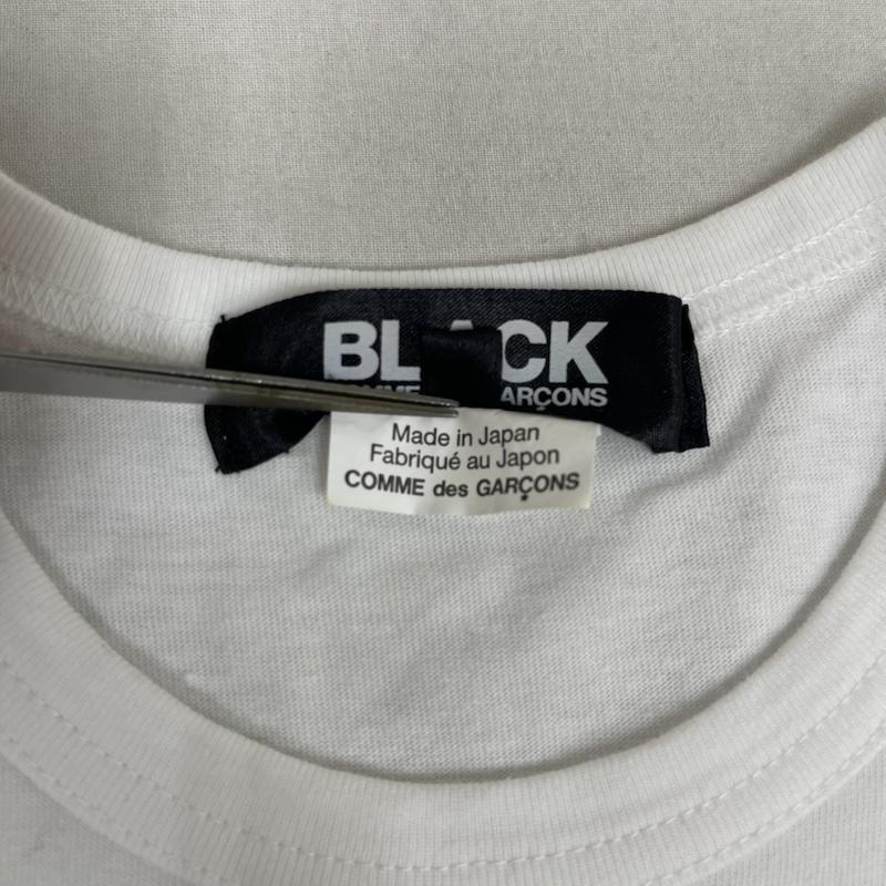 ブラックコムデギャルソン BLACK COMME des GARCONS Tシャツ 半袖 21ss 日本製 Filip Pagowski レオパード プリント Tシャツ カットソー M 白 / ホワイト / white メンズ USED 古着 中古 50164569