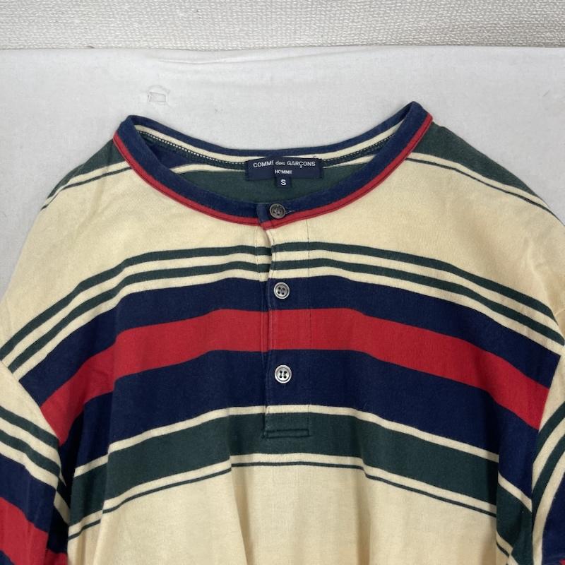 コムデギャルソンオム COMME des GARCONS HOMME Tシャツ 長袖 マルチカラー ボーダー柄 ヘンリーネック カットソー HM-T013 S マルチカラー / マルチカラー / multicolor メンズ USED 古着 中古 50164570