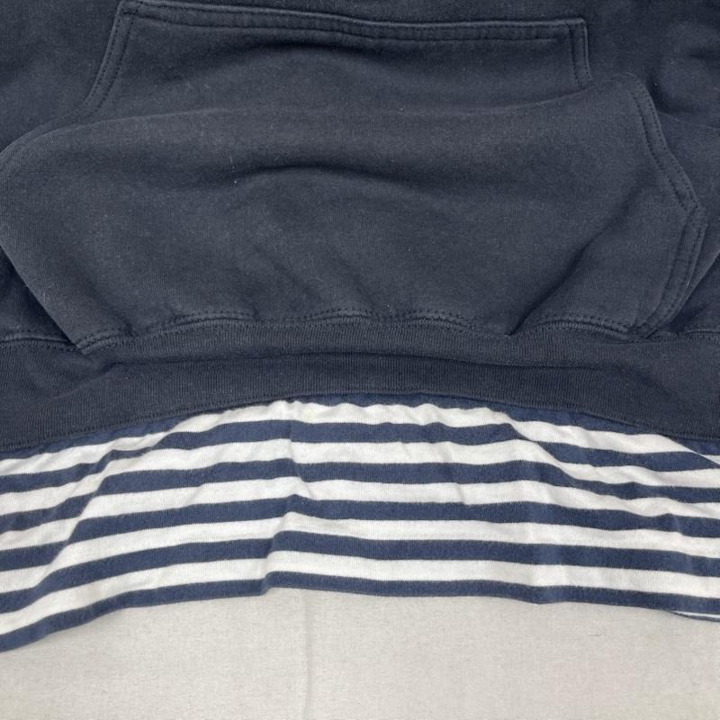 グッドデザインショップ コムデギャルソン GOOD DESIGN SHOP COMME des GARCONS パーカー 長袖 日本製 カレッジ プリント 再構築 ボーダー柄 デザイン パーカー M 黒 / ブラック / black メンズ USED 古着 中古 50164572