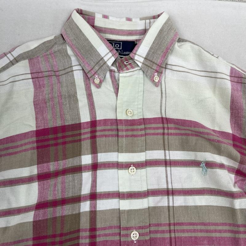ポロバイラルフローレン Polo by RALPH LAUREN シャツ、ブラウス 長袖 ポニー ロゴ刺繍 ヴィンテージ ボタンダウン チェック シャツ M マルチカラー / マルチカラー / multicolor メンズ USED 古着 中古 50164574